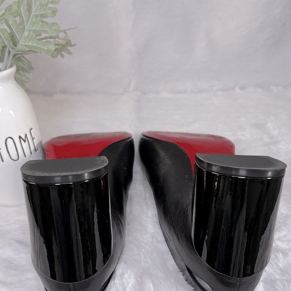 Christian Louboutin Authentic Black Blocked Heels - Picture 5 of 9